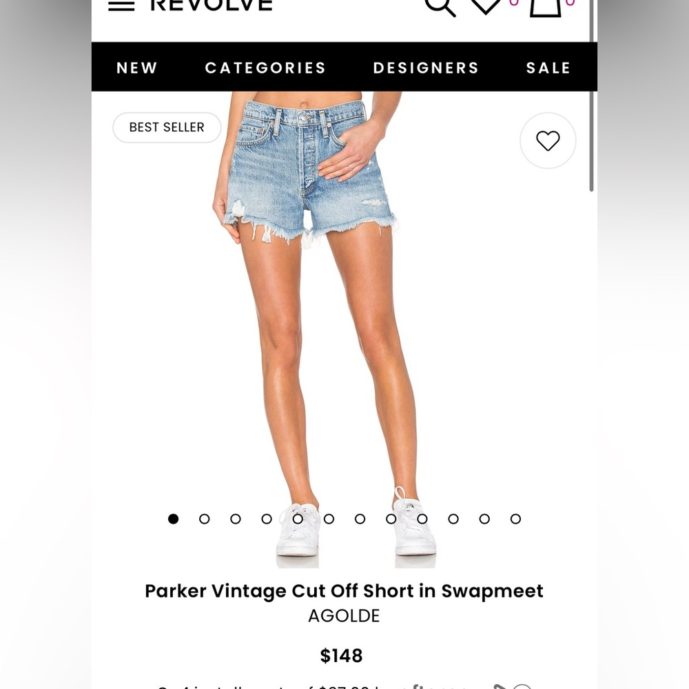 AGOLDE shorts - Parker cutoff in swapmeet